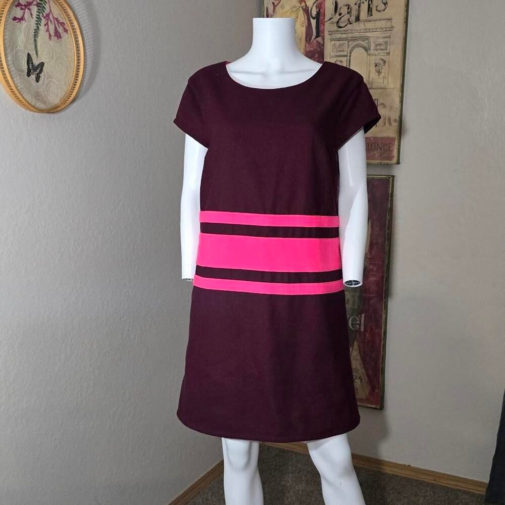 Deadstock Retro Julie Brown Shift Dress size 12